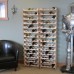 FixtureDisplays® 6 Bottle Dakota Wine Rack with Display Top  104524